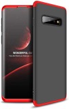 Cumpara ieftin Husa Samsung Galaxy S10, GloMax 360, Negru-Rosu, Carcasa Protectie Socuri, Praf, Zgarieturi, Policarbonat