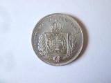 Rara! Brazilia 500 Reis 1861 aUNC argint.917 regele Pedro II,cel mai mic pret