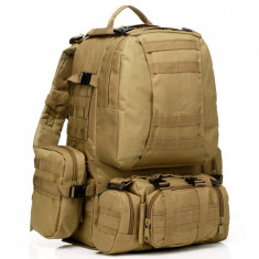 Rucsac Turistic pentru Drumetii, Capacitate 60L, Impermeabil, Buzunare Multiple si Imprimeu ARMY foto