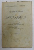 REVISTA GENERALA A INVATAMANTULUI , ANUL IV , NR. 9 , 1 APRILIE 1909