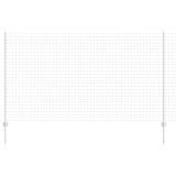 VidaXL &Icirc;ngrădire cu st&acirc;lpi Argintiu 1.4 x 10 m Oțel 3336149