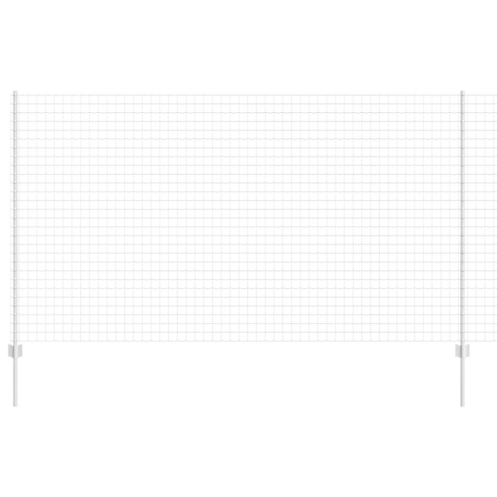 vidaXL &Icirc;ngrădire cu st&acirc;lpi Argintiu 1.4 x 10 m Oțel 3336149