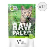 Hrana umeda pentru pisici Raw Paleo, Sterilized, Vanat, 12 x 100 g, VET EXPERT