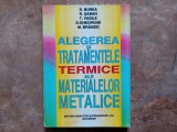 D. Bunea - Alegerea si tratamentele termice ale materialelor metalice, 1996