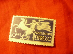 Timbru Italia Espresso 1945 , val. 10 lire foto