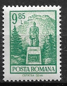 C1392 - Romania 1972 - Deva lei 9.85 neuzat,perfecta stare foto