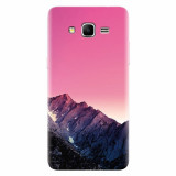 Husa silicon pentru Samsung Grand Prime, Mountain Peak Pink Gradient Effect