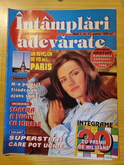 revista intamplari adevarate anul 1, nr. 11 - 1997