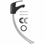 Cumpara ieftin Baterie mixer de chiuveta, negru, 13x10 cm