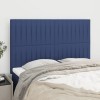 VidaXL Tăblii de pat, 4 buc, albastru, 72x5x78/88 cm, textil 3116574