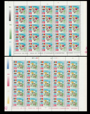 Romania 1990 - #1234 Campionatul Mondial de Fotbal Italia COALA COMPLETYA 6v MNH foto