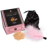 SECRETPLAY - GOLDEN LIGHT KIT APHRODISIAC CHOCOLATE EDIBLE POWDER &amp; FEATHER