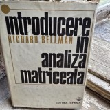 INTRODUCERE IN ANALIZA MATRICEALA - RICHARD BELLMAN