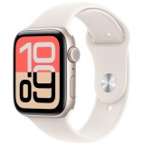 Apple Watch SE (2025), GPS + Cellular, Carcasa Starlight Aluminium 44mm, Starlight Sport Band - M/L