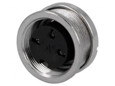 Conector M16 Soclu Mamă 3 Pini IP40
