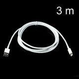 Cablu 3 Metri Lightning 8Pin La USB Data Si Incarcare iPhone 11 Alb, Apple