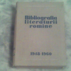 Bibliografia literaturii romane 1948-1960-T.Vianu