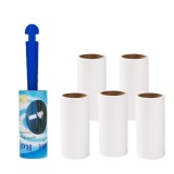 Cumpara ieftin Set rola pentru curatat scame + 5 rezerve, 10 x 4.3 cm, alb albastru