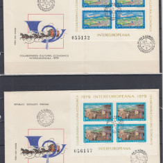 ROMANIA 1979 LP 978 a COLABORAREA CULTURAL ECONOMICA INTEREUROPEANA BLOCURI FDC