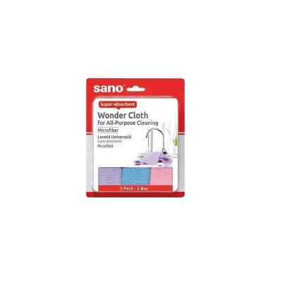 Laveta microfibra Sano Wonder , 3 buc / set foto