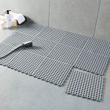 Covorase Baie Antiderapante Puzzle 30x30 cm, Set 10 Bucati, PVC, Gri, ProCart - Siguranta si Confort in Baie