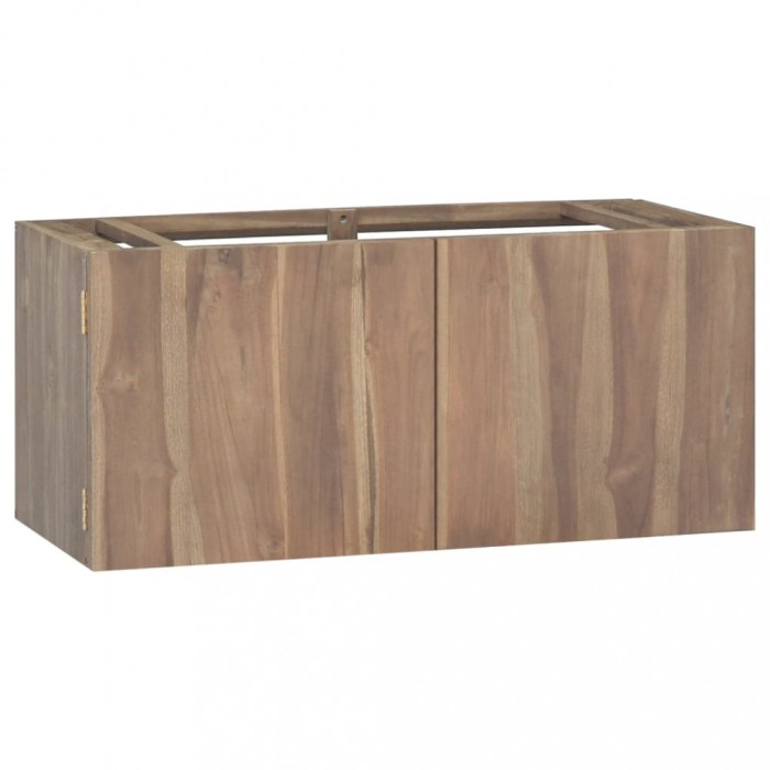vidaXL Dulap pentru baie de perete, 90x39x40 cm, lemn masiv de tec 338254