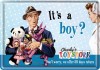 Placa metalica - It&#039;s a boy? - 10x14 cm, Nostalgic Art Merchandising