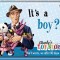 Placa metalica - It&#039;s a boy? - 10x14 cm