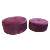 Cumpara ieftin Suport pentru Picioare DKD Home Decor Poliester MDF Bordo (70 x 70 x 28 cm)