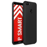 Husa Silicon Huawei P Smart Plus 2019, MyStyle Perfect Fit, Negru, Anti-soc, Anti-praf, Anti-zgarieturi