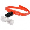 Ochelari Lupa cu LED Yato, Suport Cap, Zoom 1x 1.5x 2x, ABS, Baterii Incluse, Accesorii Sudura