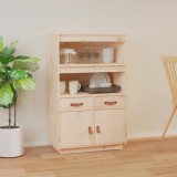 vidaXL Dulap &icirc;nalt, 67x40x108,5 cm, lemn masiv de pin