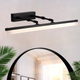 Aplica LED de Baie, MALAWI, 10W, liniara, lumina Neutra, Negru ModernLight Concept