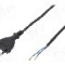 Cablu alimentare AC, 1.5m, 2 fire, culoare negru, cabluri, CEE 7/16 (C) mufa, PLASTROL - W-97136