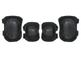Set protectie genunchi si coate 8Fields Negru