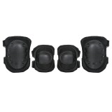 Set protectie genunchi si coate 8Fields Negru