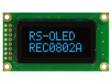 Afișaj OLED Alfanumeric 8x2 58x32x10mm Albastru 16 PIN