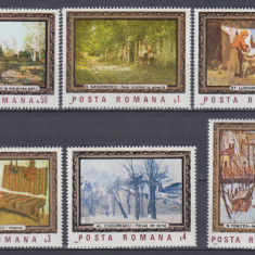 ROMANIA 1987 LP 1177 REPRODUCERI DE ARTA DIN MUZEUL NATIONAL BUCURESTI SERIE MNH