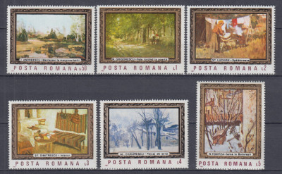 ROMANIA 1987 LP 1177 REPRODUCERI DE ARTA DIN MUZEUL NATIONAL BUCURESTI SERIE MNH foto