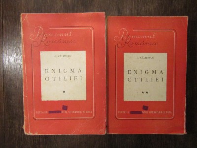 Enigma Otiliei - G. Călinescu (2 vol.) (1946) foto
