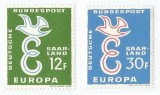 |Germania, Saar, Europa CEPT, 1958, MNH, Nestampilat