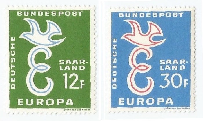 |Germania, Saar, Europa CEPT, 1958, MNH