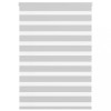 Jaluzea tip zebra gri deschis lățime țesătură 90,9 cm poliester