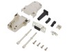 Conector D-Sub 9 Pini Mama Ecranat Amphenol pentru Cablu, Aliaj Zinc