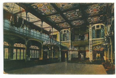 5432 - Baile HERCULANE, Caras-Severin, Interior - old postcard - used - 1929 foto