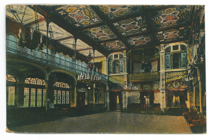 5432 - Baile HERCULANE, Caras-Severin, Interior - old postcard - used - 1929