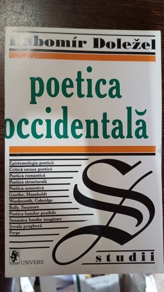 Poetica occidentala - Lubomir Dolezel