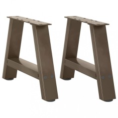 vidaXL Picioare pentru măsuță de cafea &icirc;n formă de A, 2 buc., 40x(30-31) cm, oțel