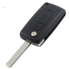 Carcasa cheie Topautochei&reg; pentru Peugeot 307 107 207 407 408 / Lamela VA2 / Fara suport baterie