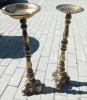 Superbe piese din bronz sfeșnic și scrumiera ,lucrătură de o foarte mare finețe